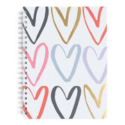Multi Hearts Spiral Notebook - A4