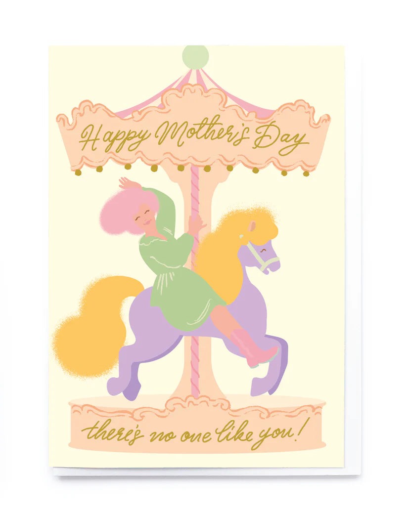 Carousel Mother's Day Card