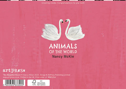 Love Birds Swans Card