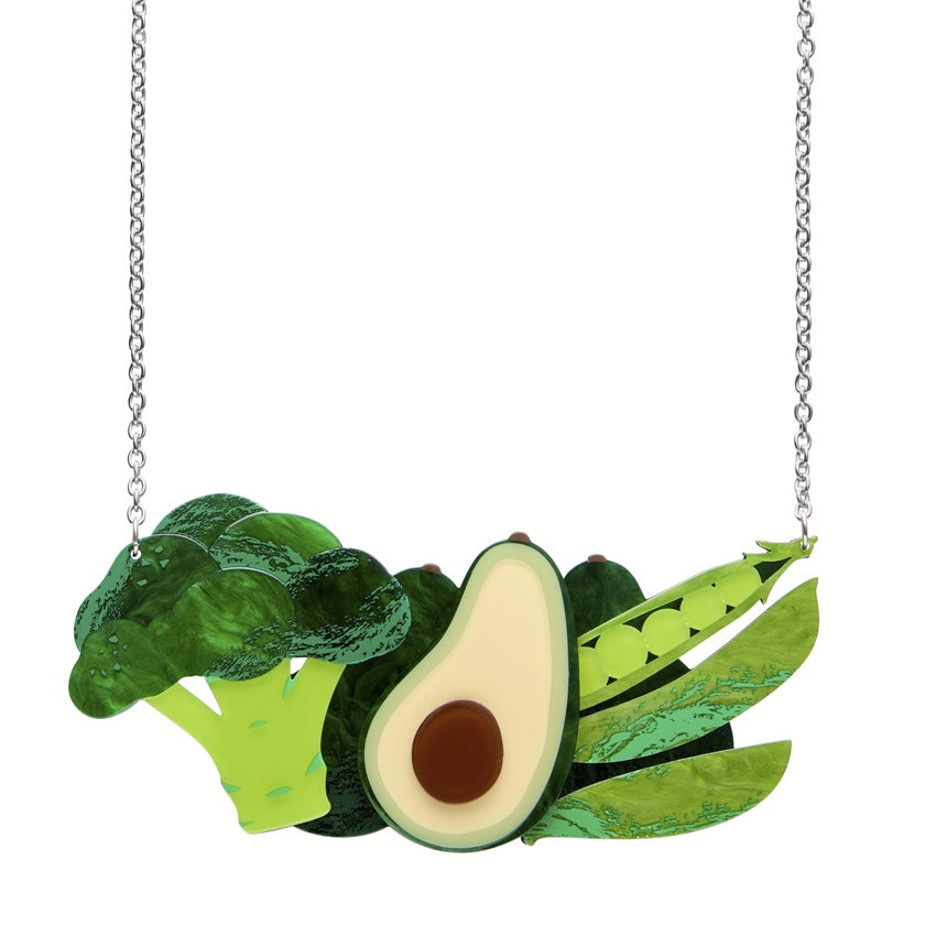 In Praise of Veg Necklace - Eat Your Greens