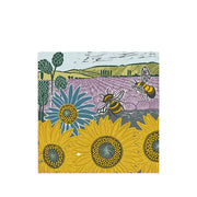 Sunflowers & Bees Card