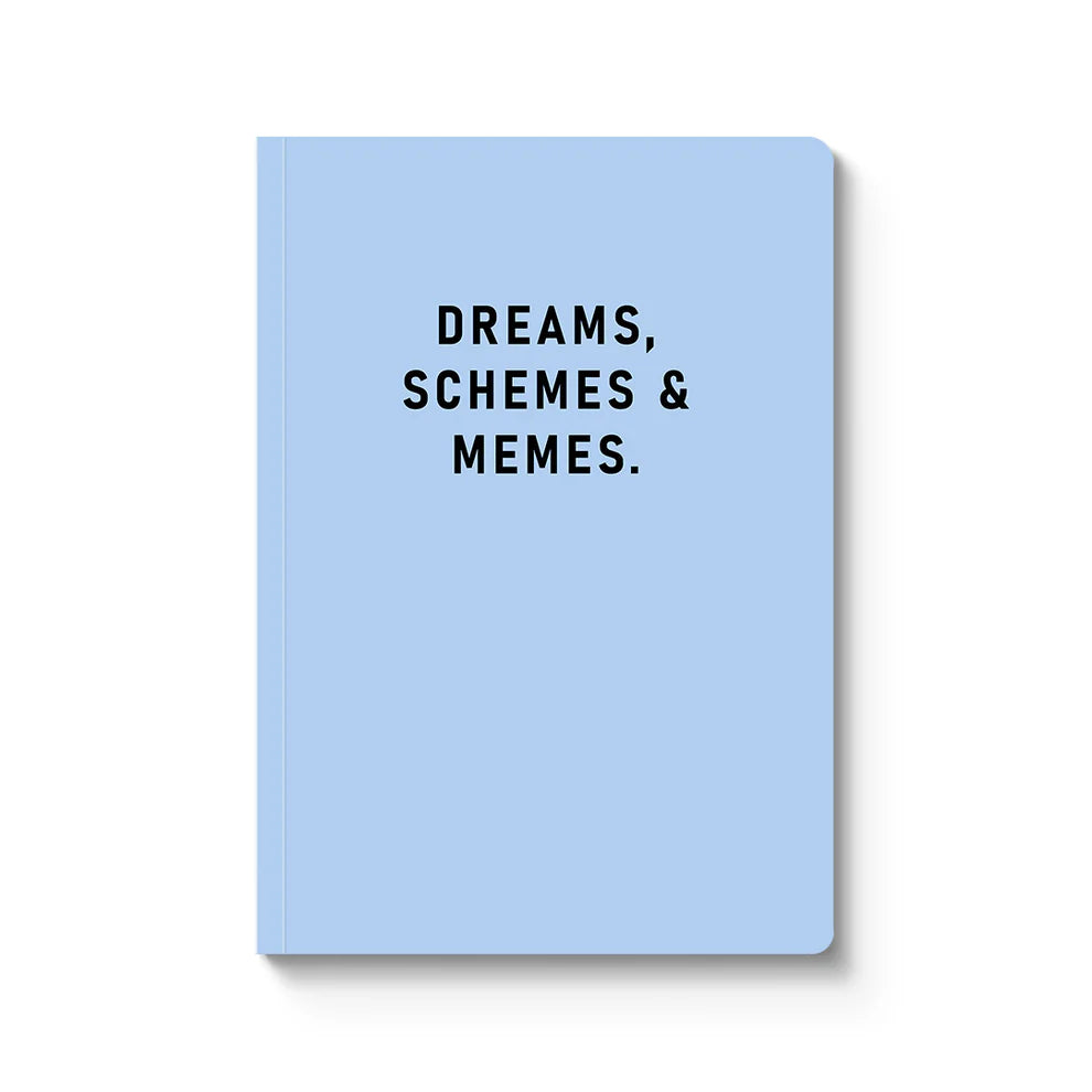 A5 Soft Cover Notebook - Dreams, Schemes & Memes