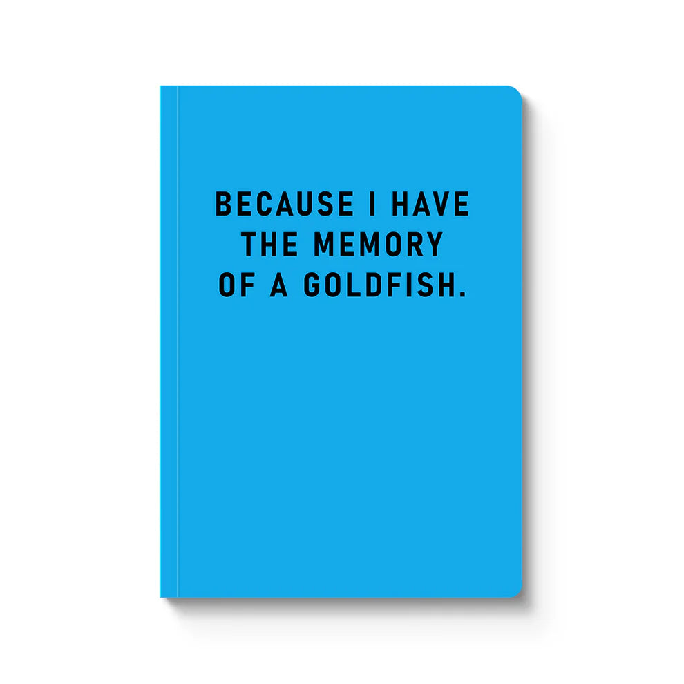 A5 Soft Cover Notebook - Memory Of A Goldfish