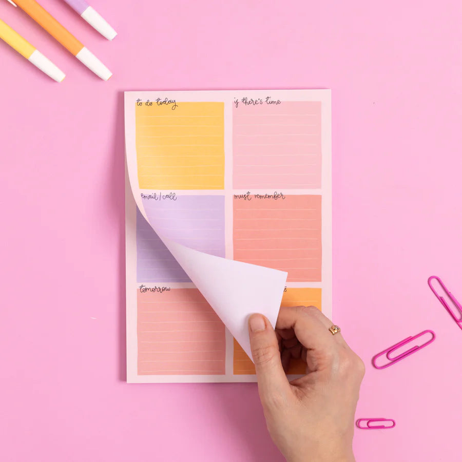 A5 Notepad - Daily Planner- Candy