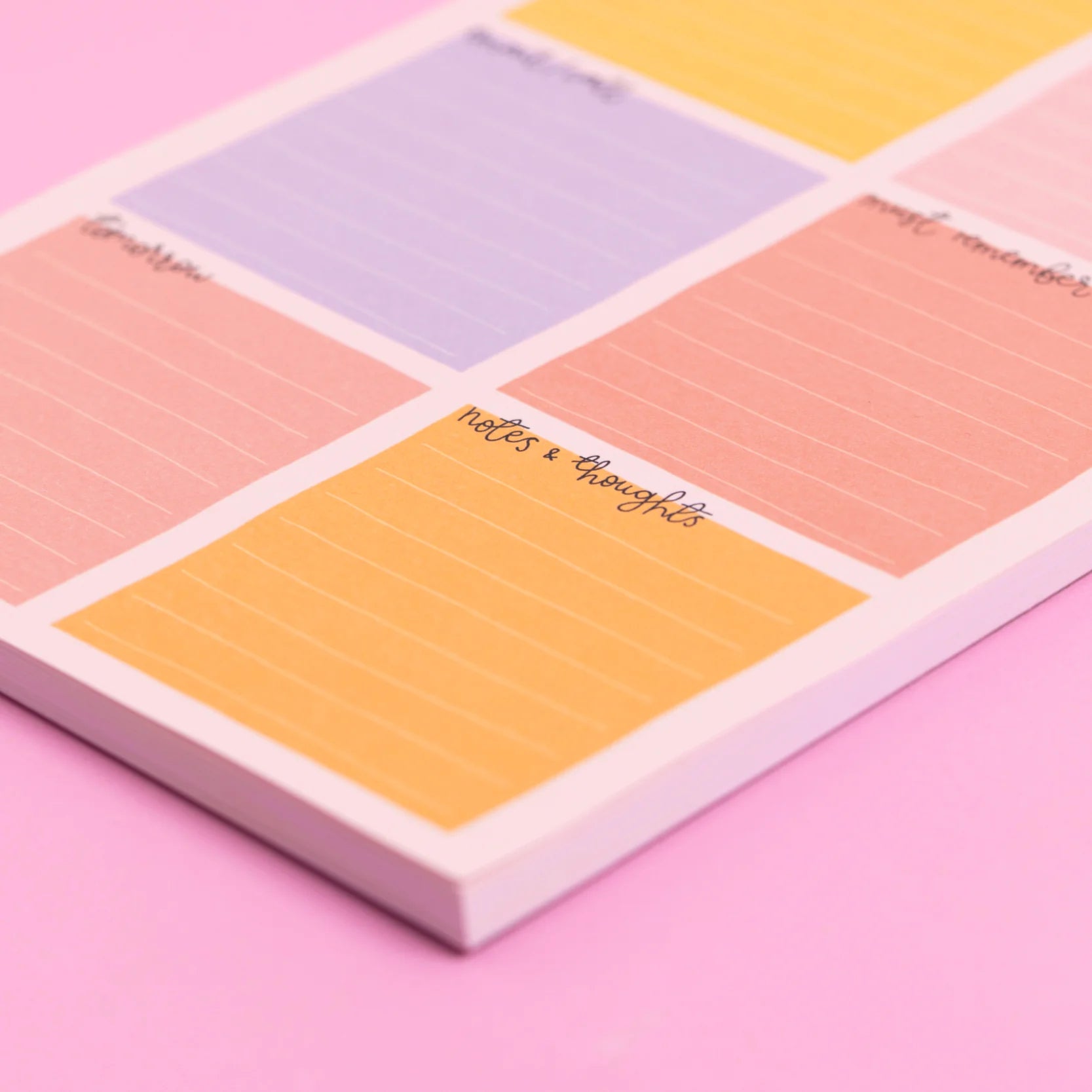 A5 Notepad - Daily Planner- Candy
