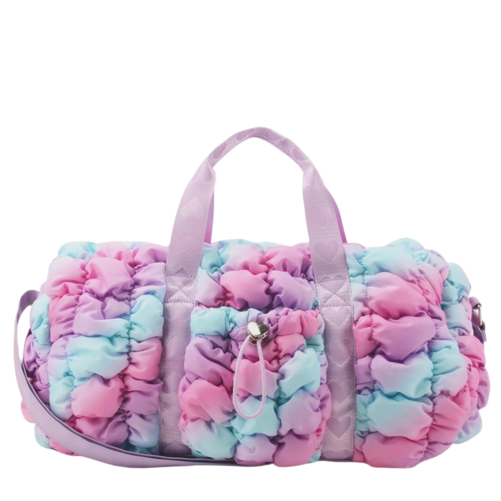 Large Barrel Duffle Bag - Quilted Scrunchies Ombre
