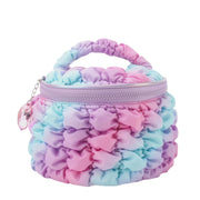 Rounded Glam Bag - Quilted Ombre Scrunchies with Heart Charm