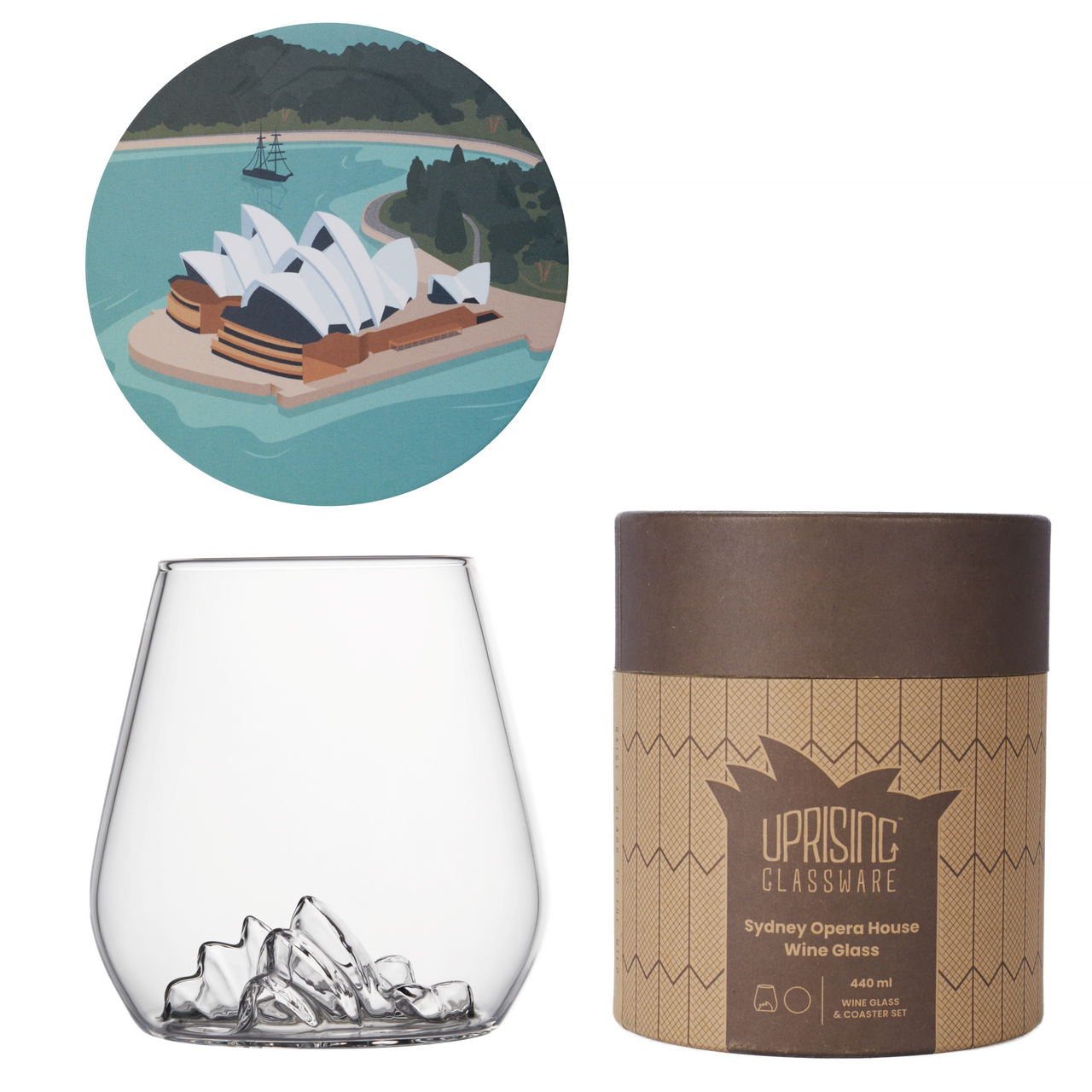 Uprising Wine Glass - Sydney Opera House