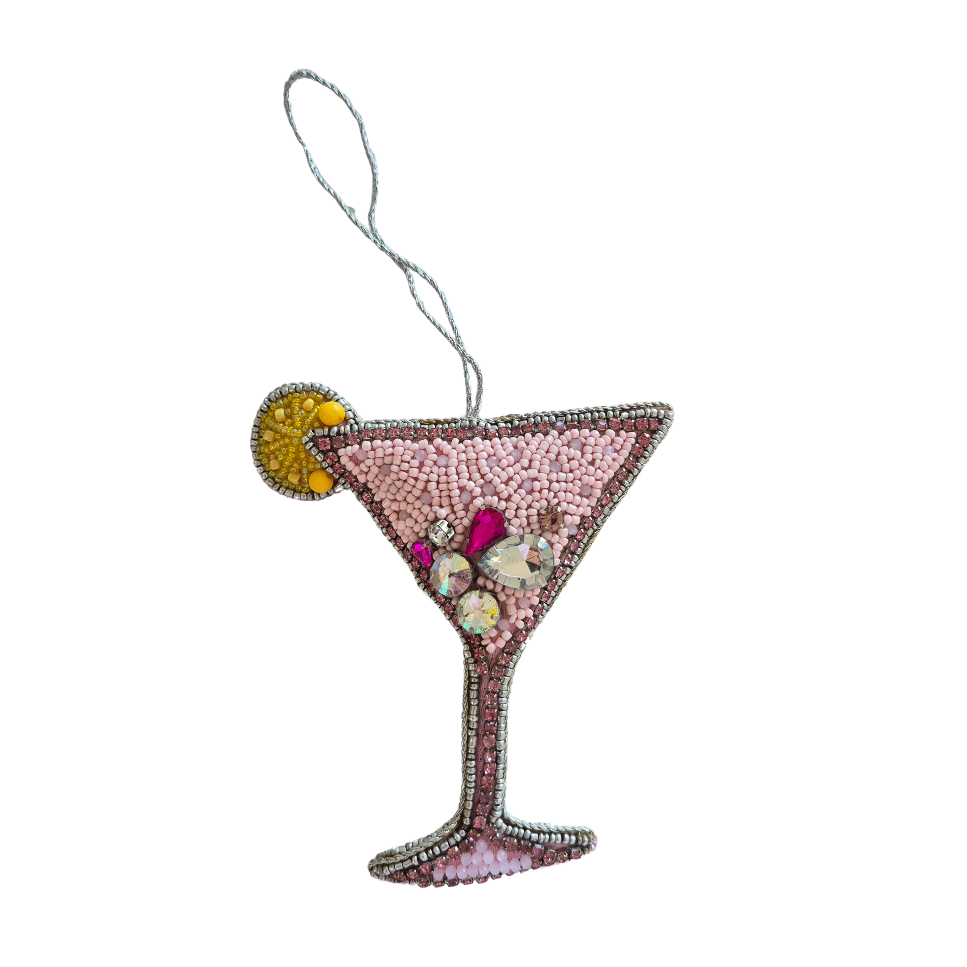 Beaded Decoration - Pink Cocktail