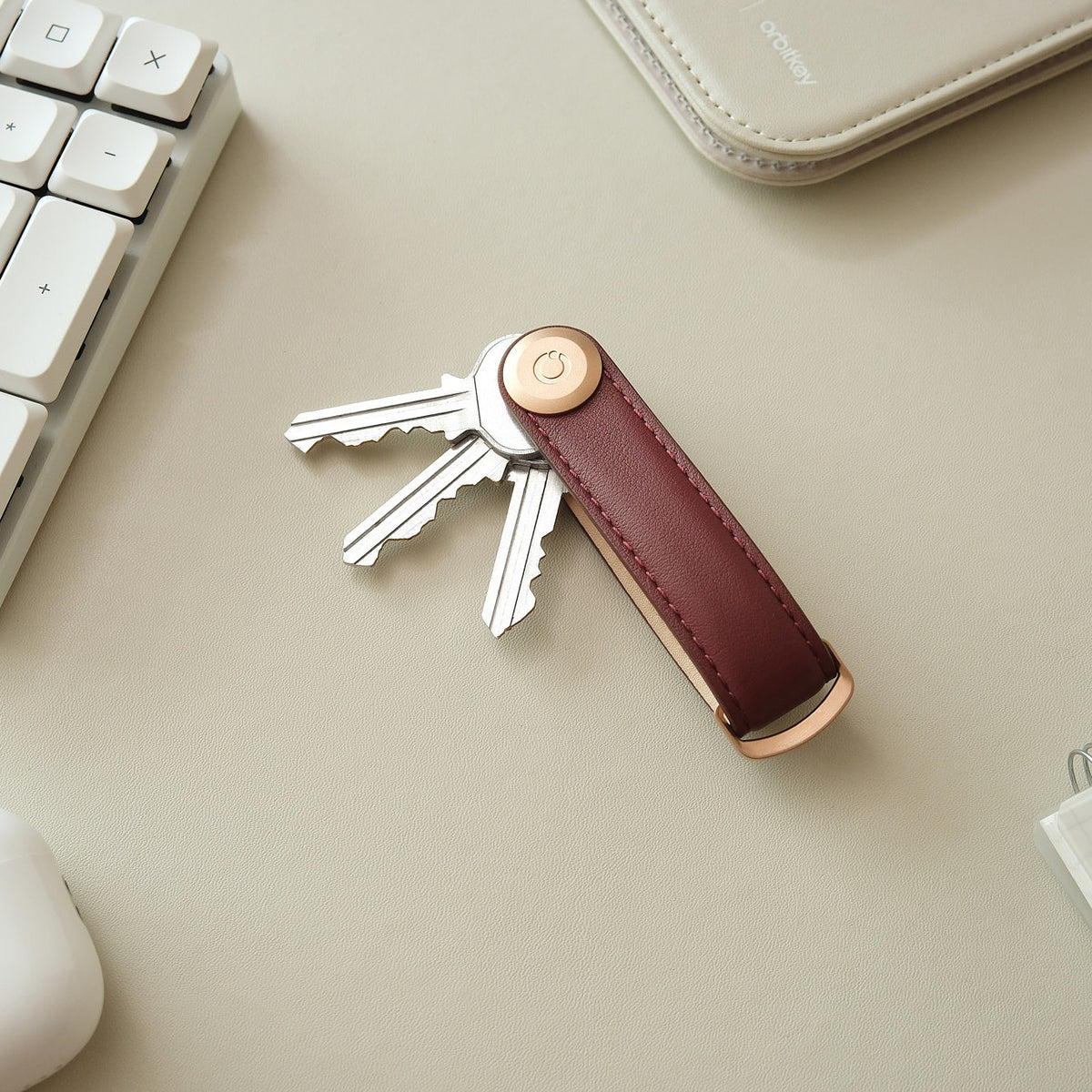 Orbitkey - Leather 2.0 - Wine
