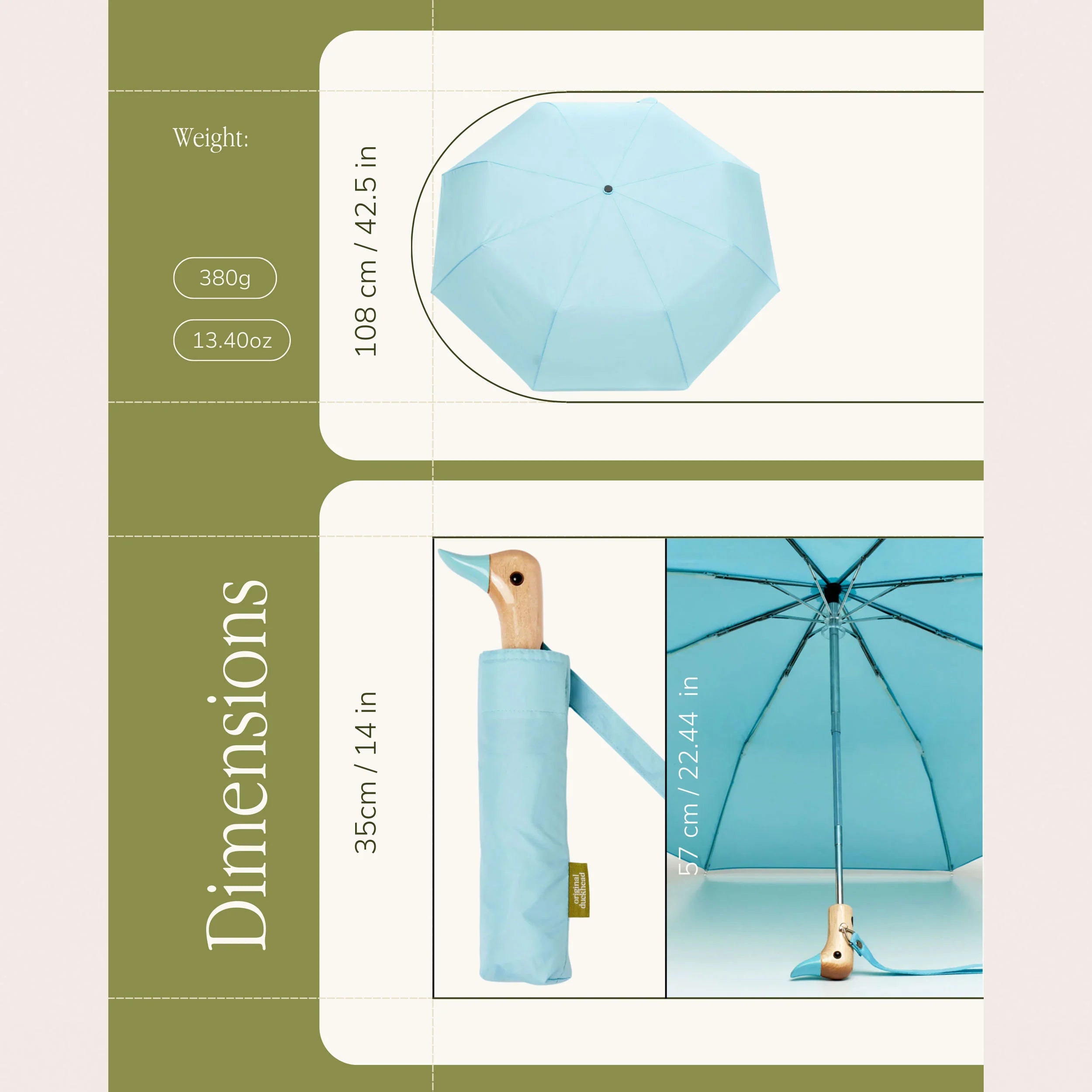 Duckhead Compact Umbrella - Popsicle