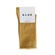 Glitter Lurex Socks - Mustard