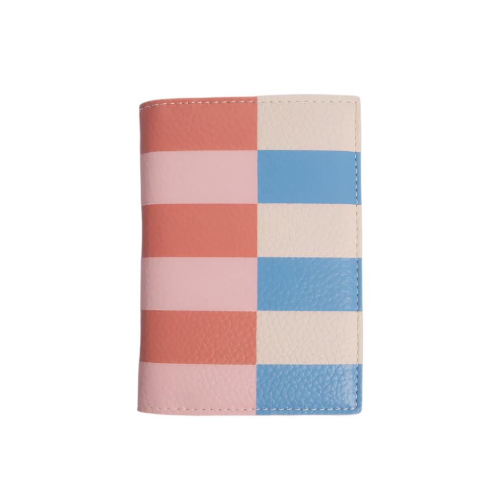 Multi Stripe Passport Card  Holder