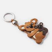 Appleskin Keyring - Koala, Tan