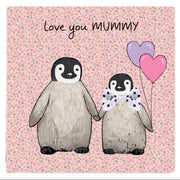 Love You Mummy Penguin Card