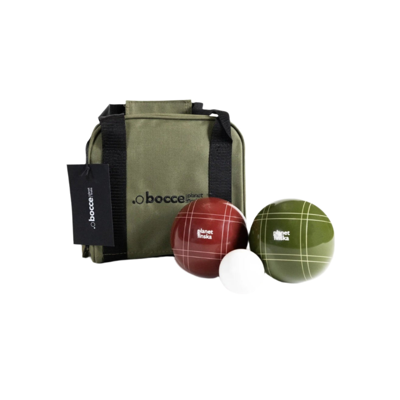 Premium Bocce In Carry Bag - Moss Green