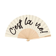 Hand Fan - C'est La Vie