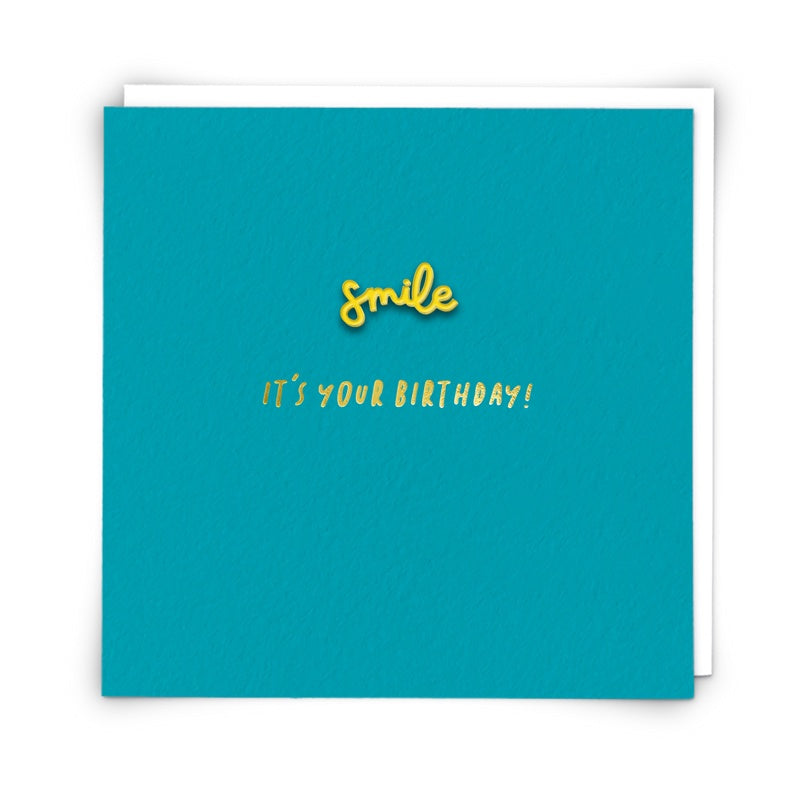 Enamel Pin Card - Smile It's Your Birthday