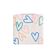 CG Pocket Mirror Square - Outline Hearts