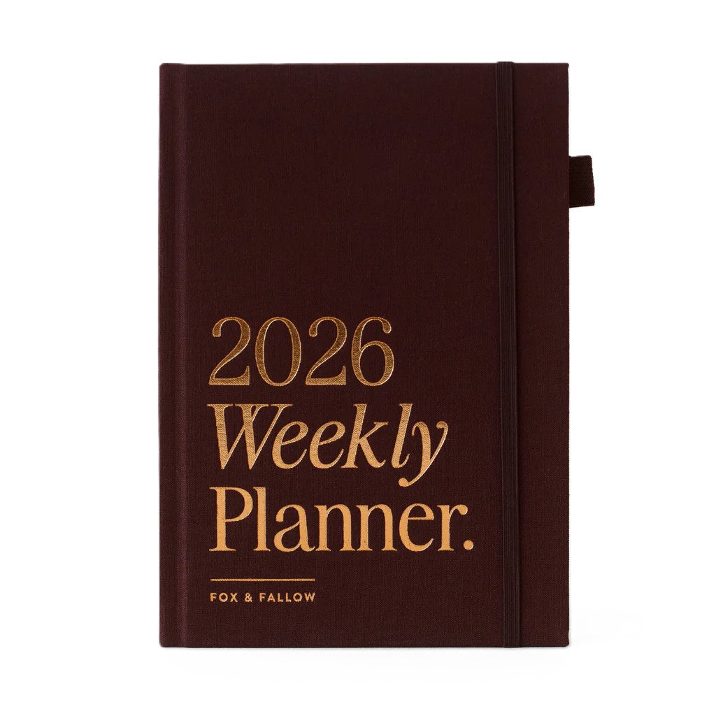 2026 A5 Vertical Planner - Chocolate