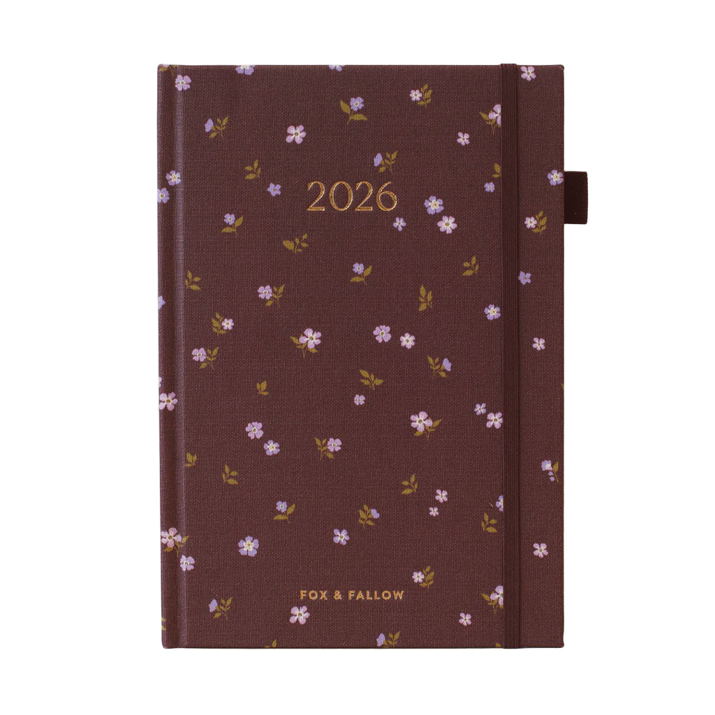 2026 A5 Academic Vertical Planner - Wisteria