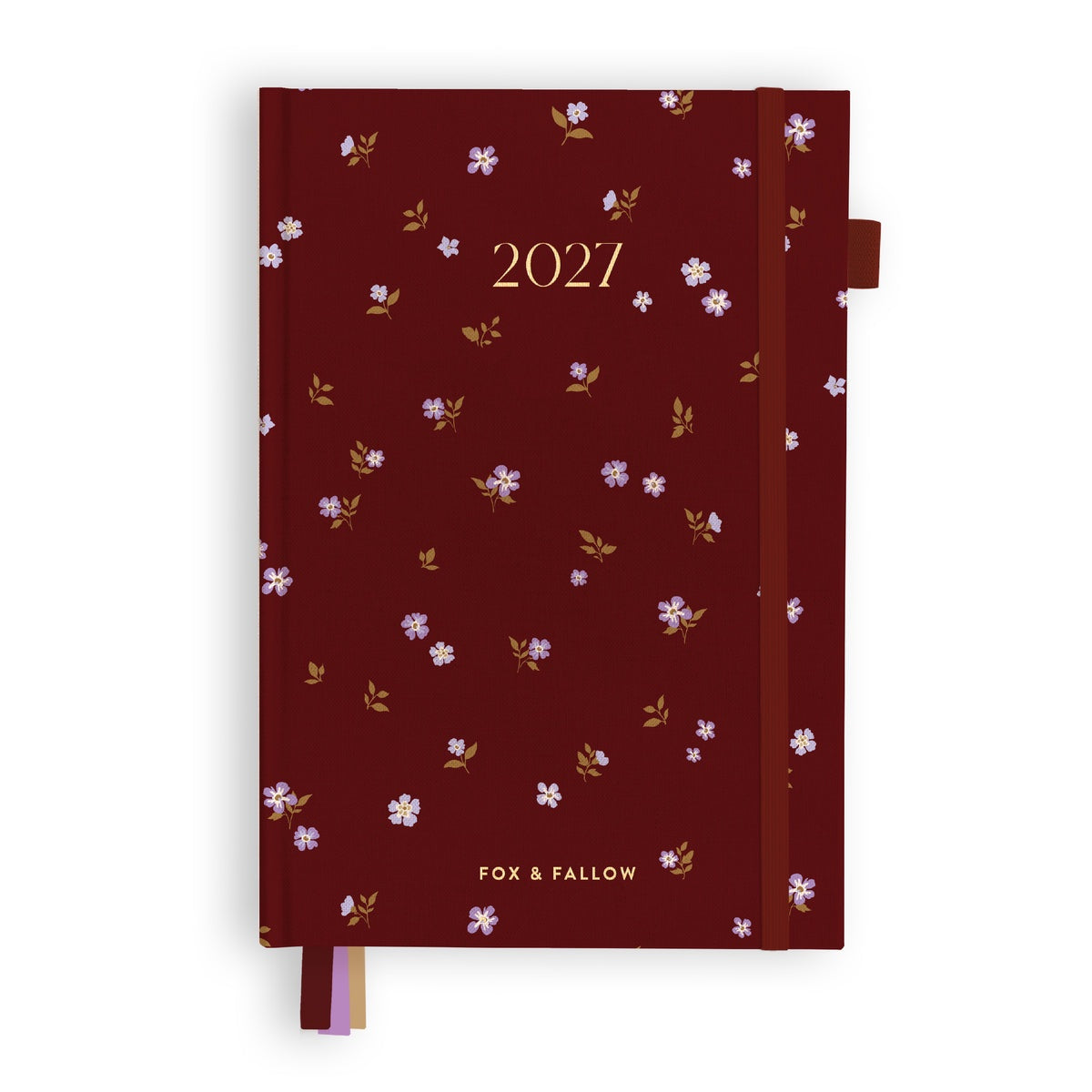 2027 A5 Vertical Planner - Cherry Wisteria