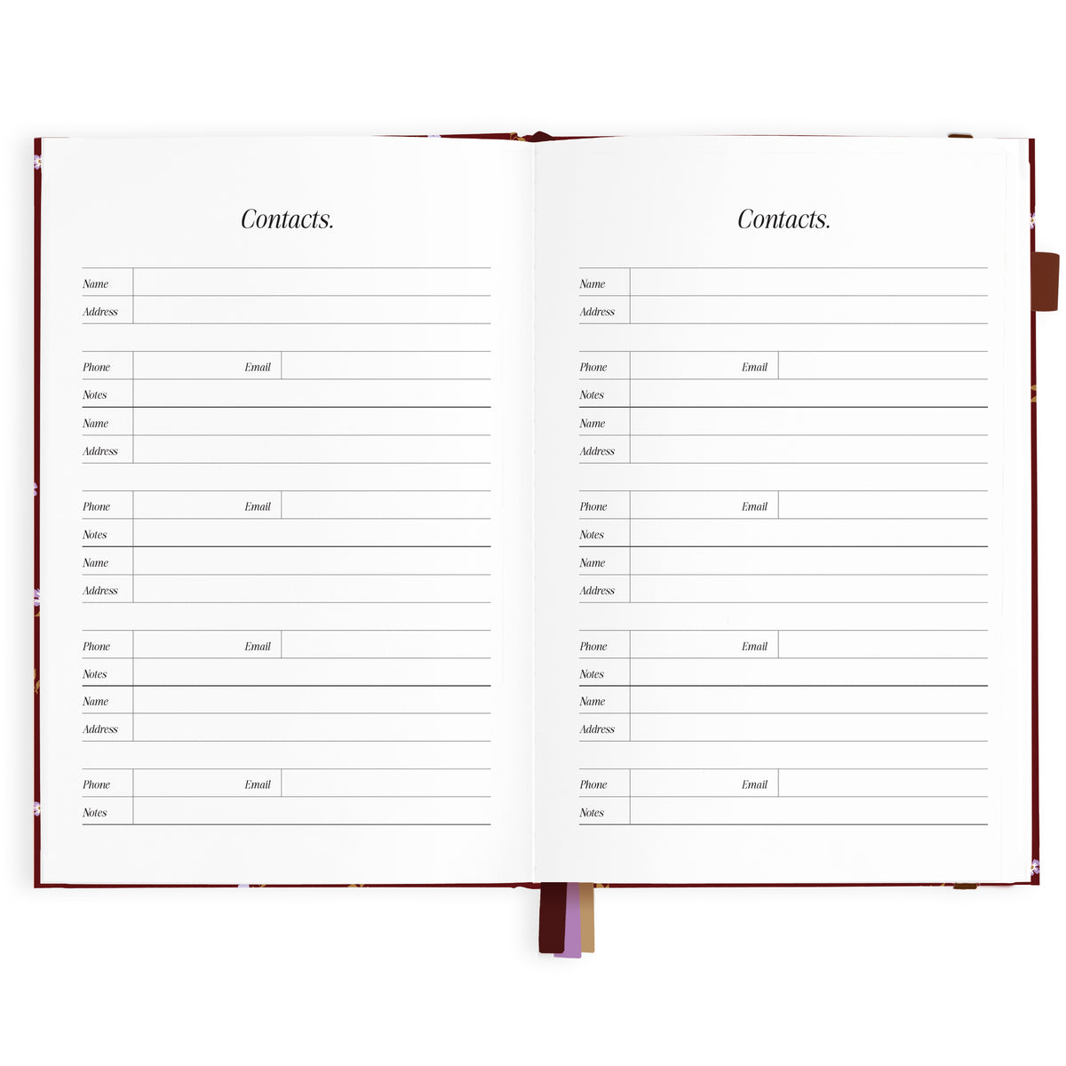 2027 A5 Horizontal Planner - Cherry