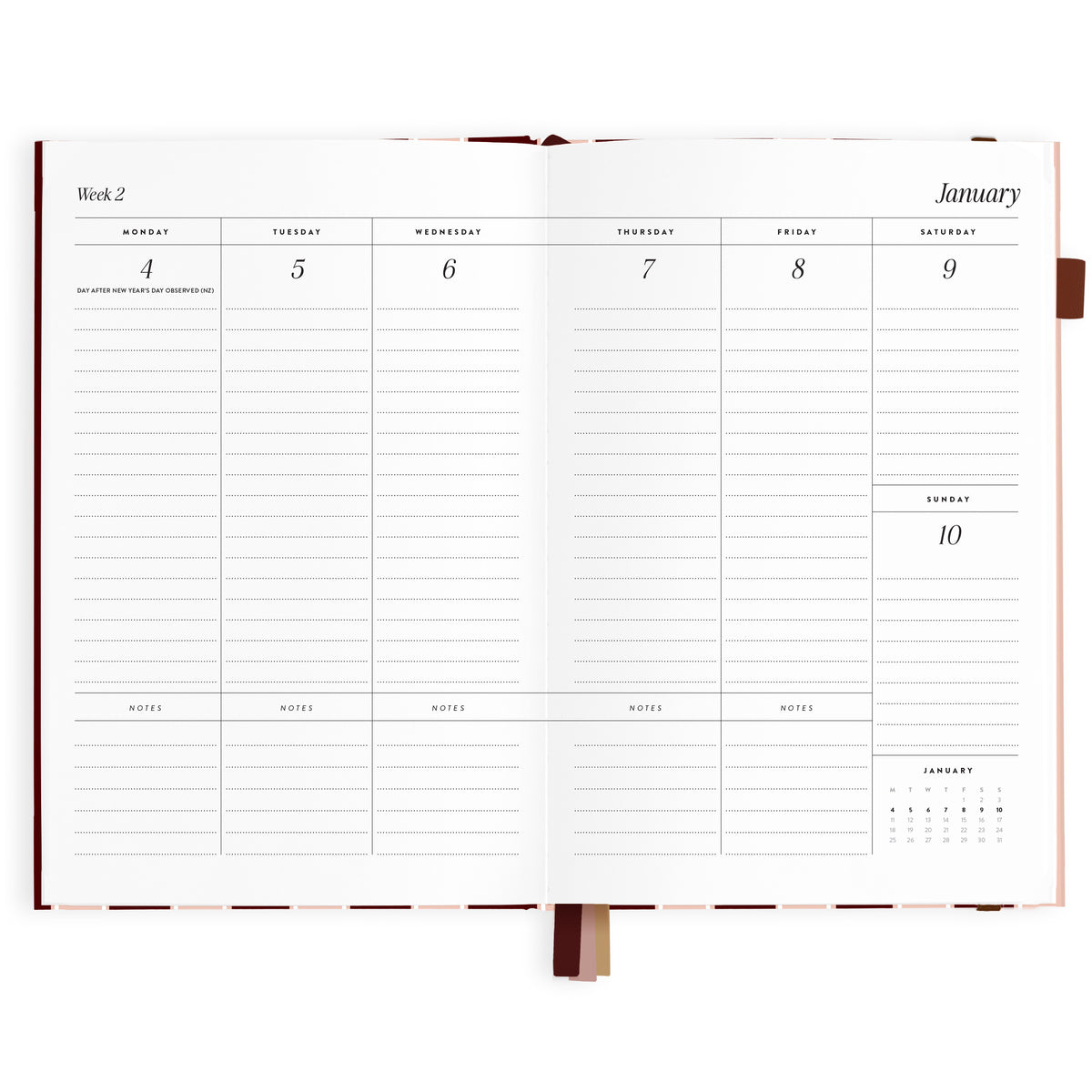 2027 A5 Vertical Planner - Sorrento