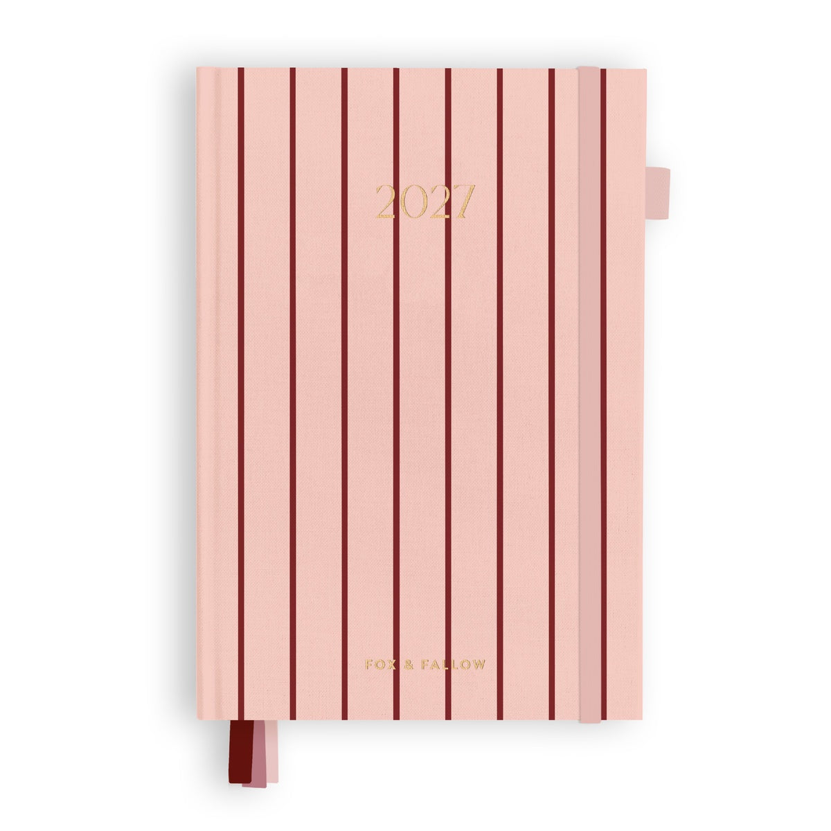 2027 A5 Horizontal Planner - Rose Pinstripe