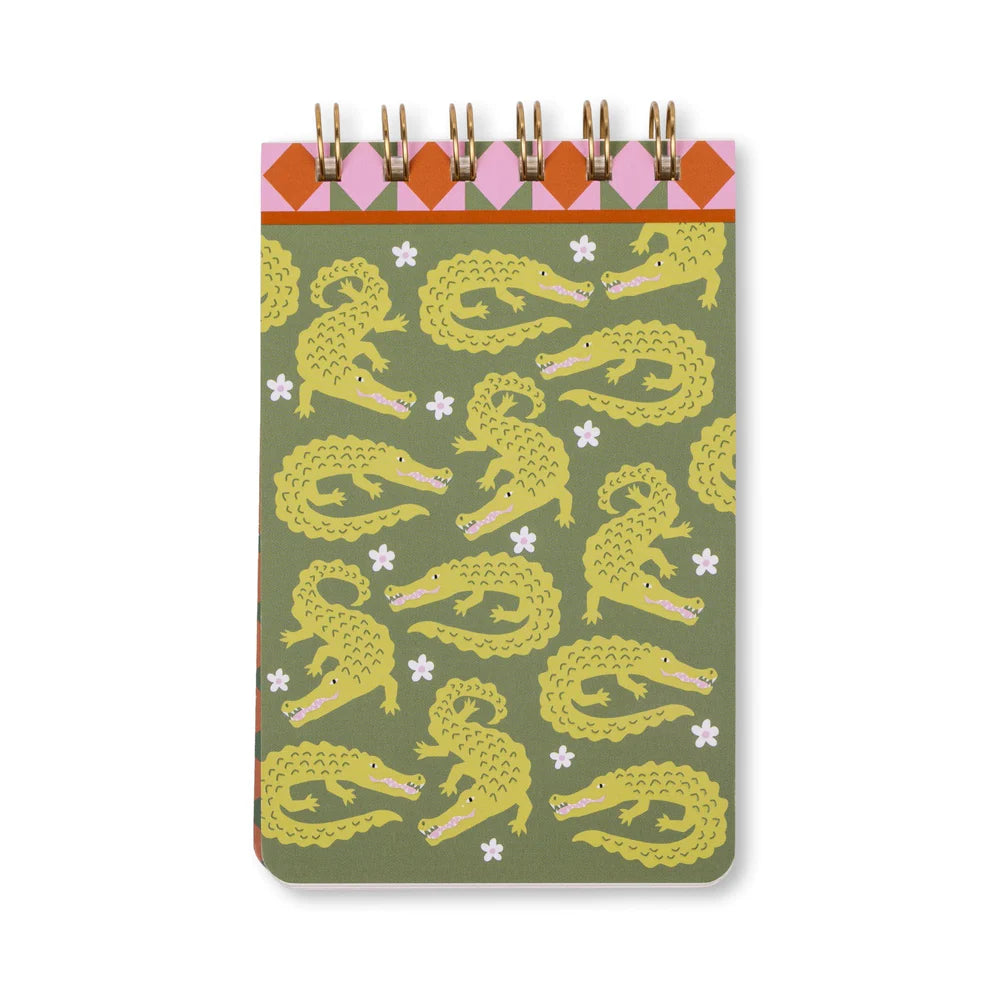 A Dopo Twin Wire Notepad - Crocodile