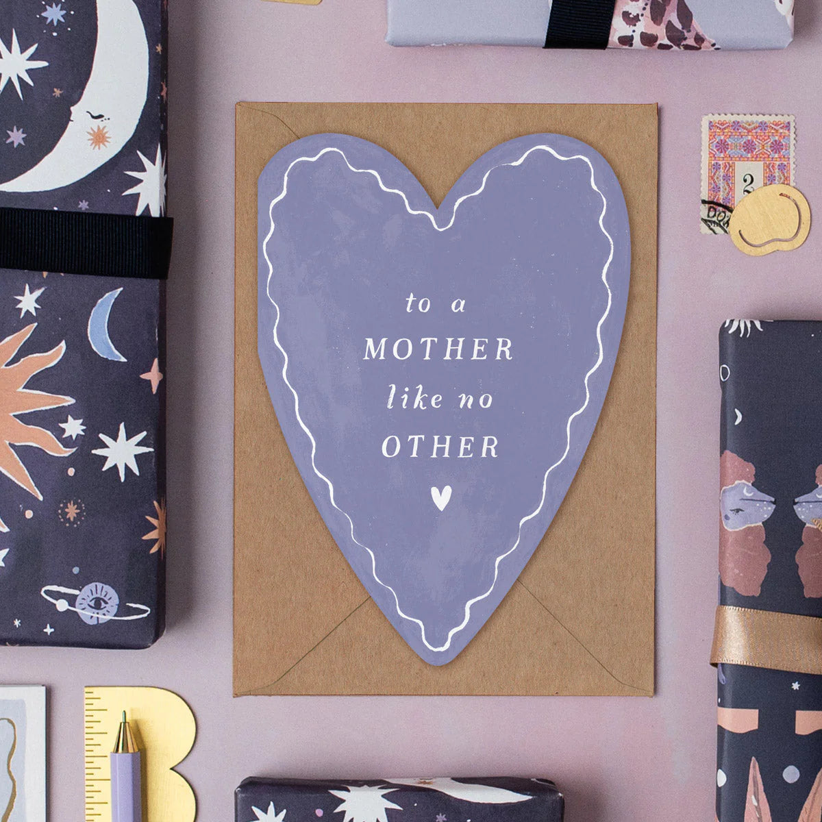 Mother Like No Other Heart Card