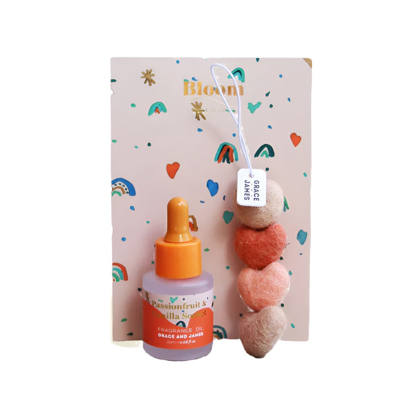 Felt Air Freshener - Passionfruit & Vanilla Sorbet