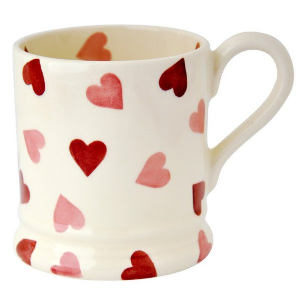 Half Pint Mug - Pink Hearts