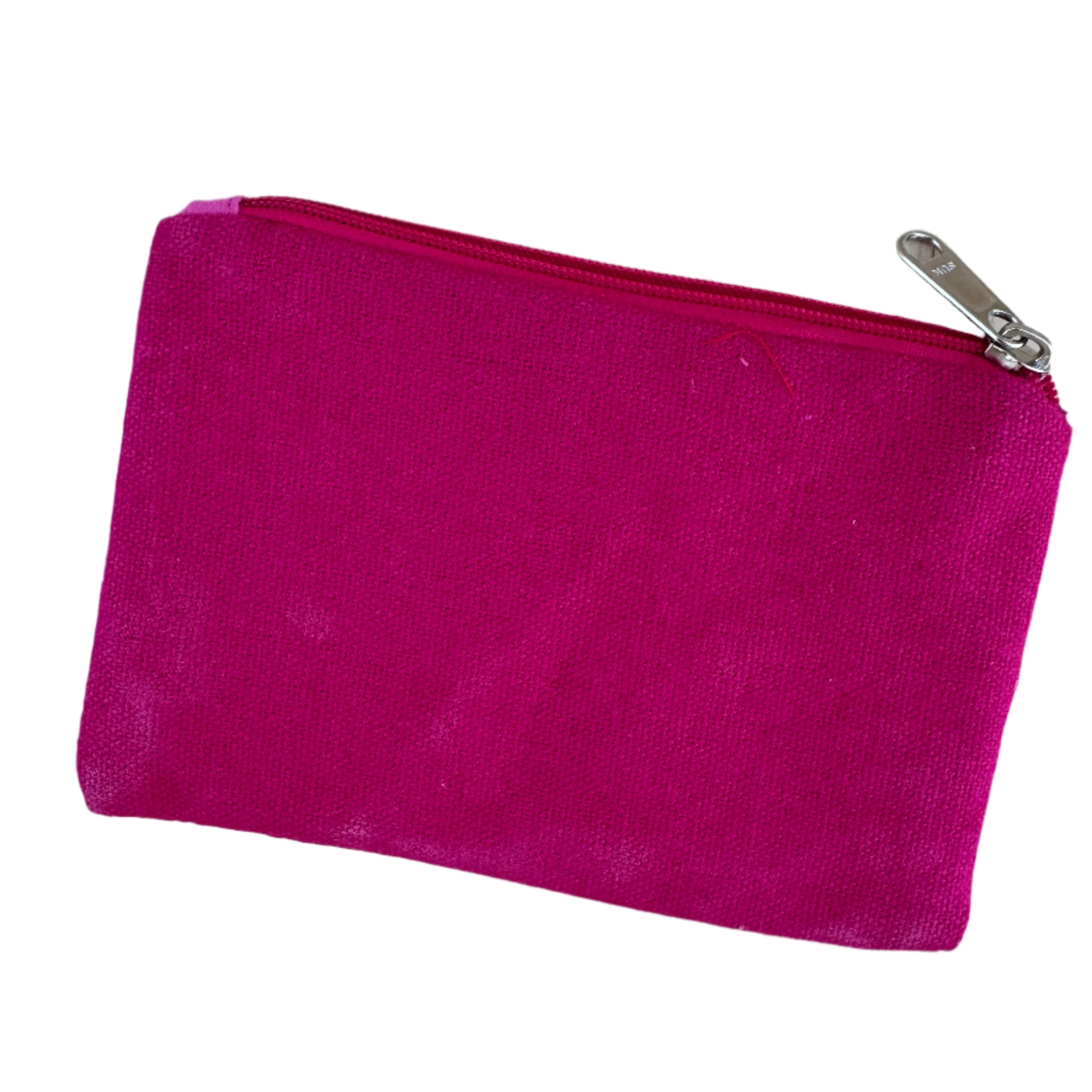 Beaded Coin Purse - Pink Bow