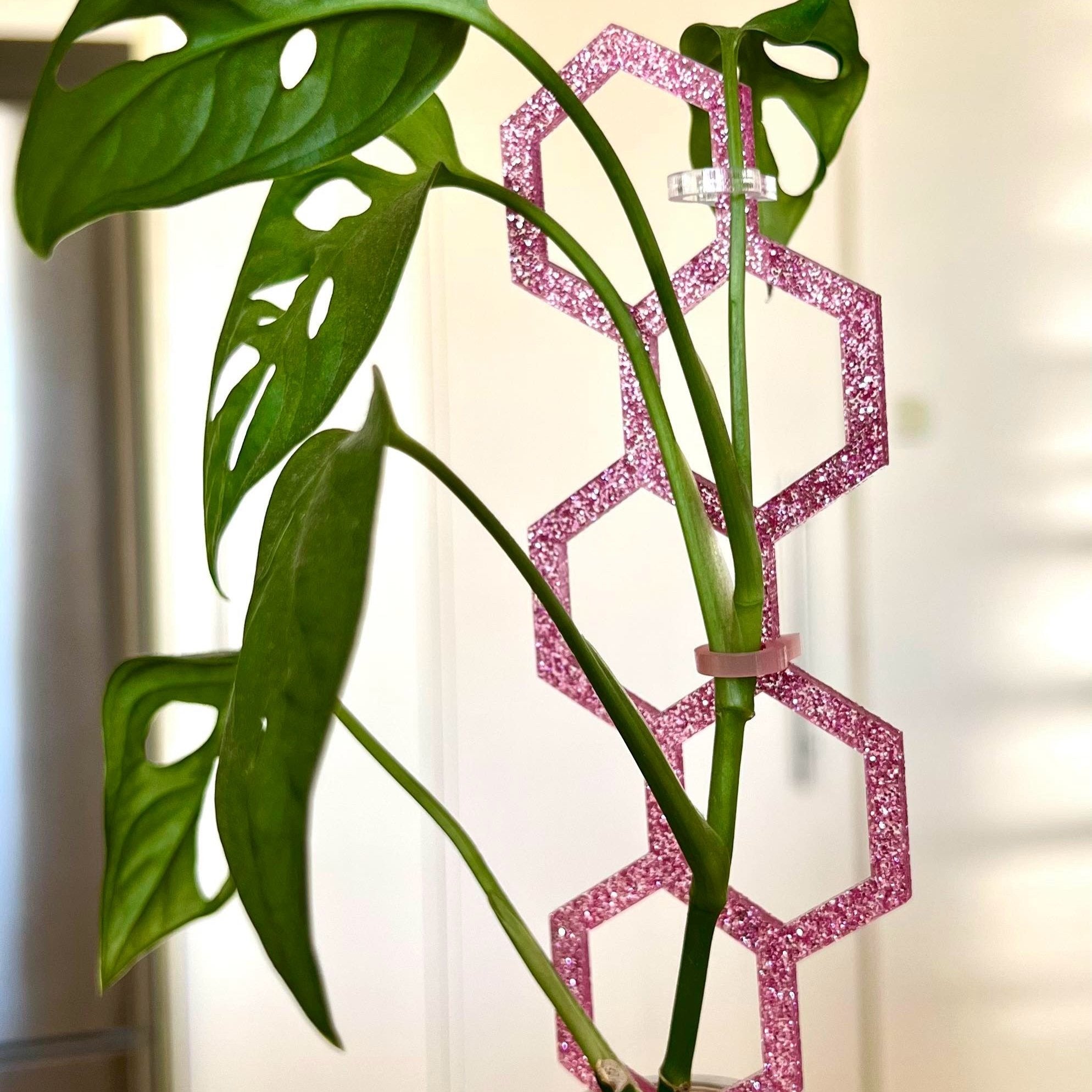 Plant Clips - Green Glitter