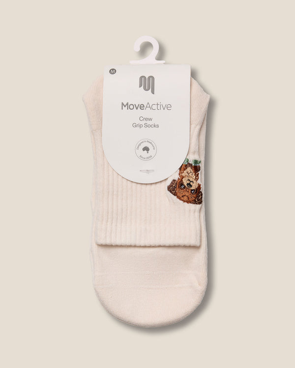 Crew Grip Socks - Poodle Oat