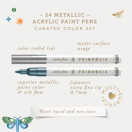Acrylic Paint Pens - Metallic Set of 24