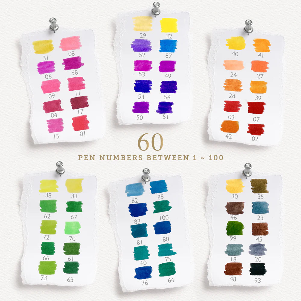 Dual Tip Markers - Flora Set of 60