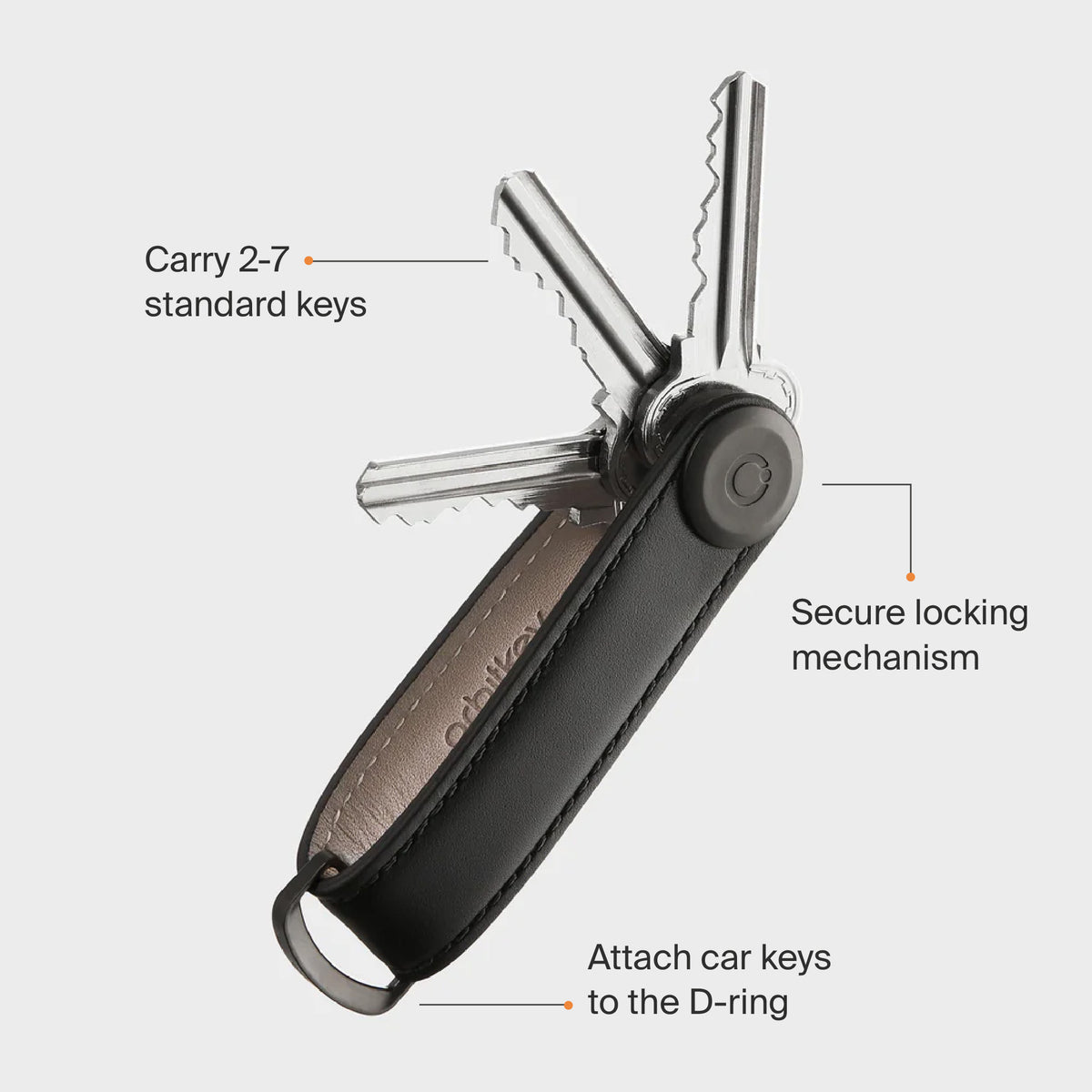 Orbitkey - Leather Pro - Saffino Lilac