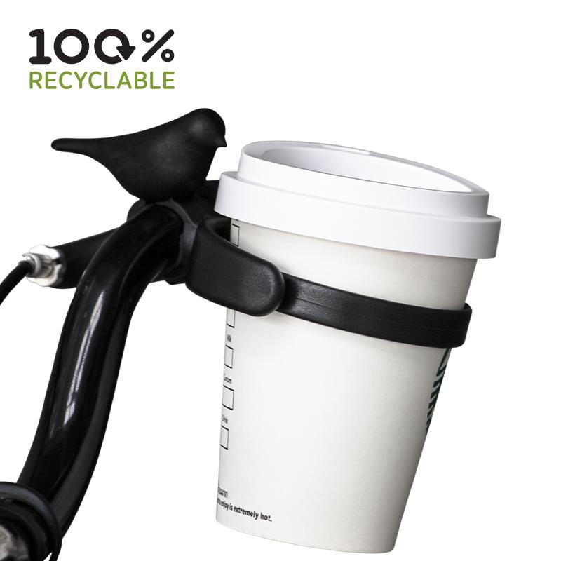 Bird Bike Cup Holder - Black