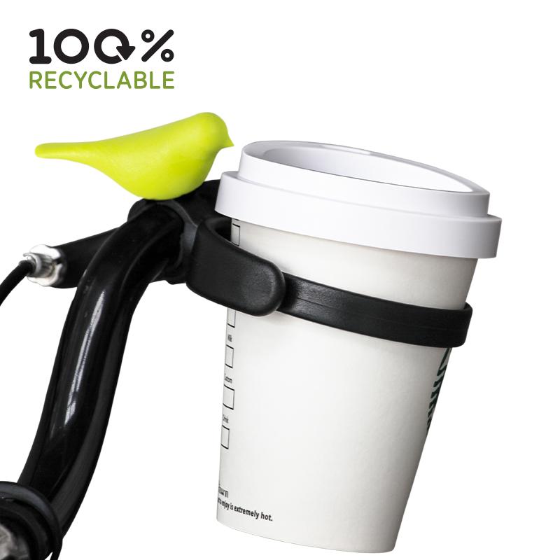 Bird Bike Cup Holder - Green
