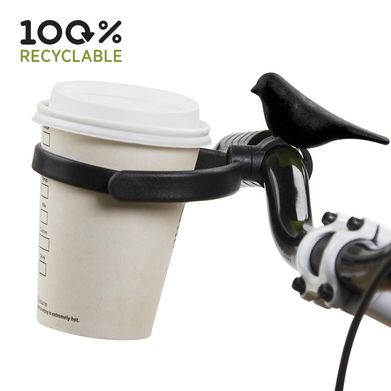 Bird Bike Cup Holder - Black
