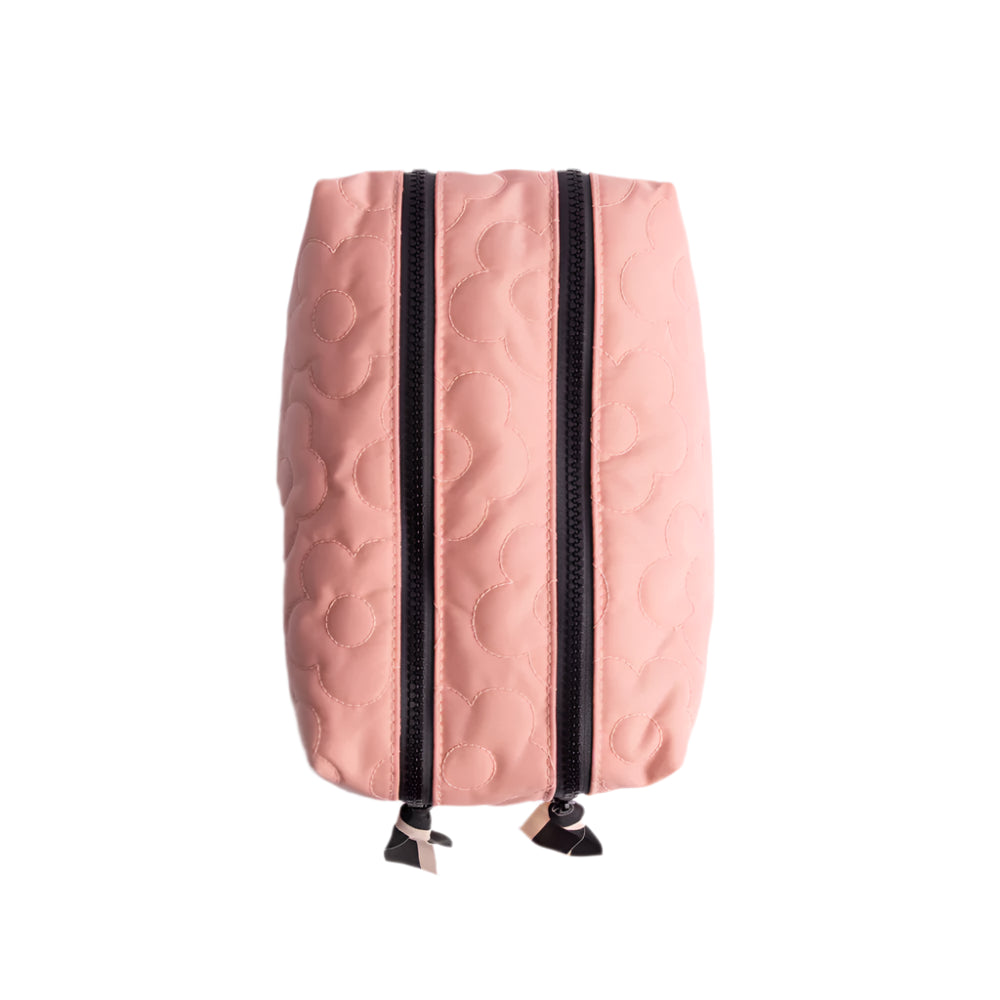 Travel Washbag Large - Pink Flower Quilted