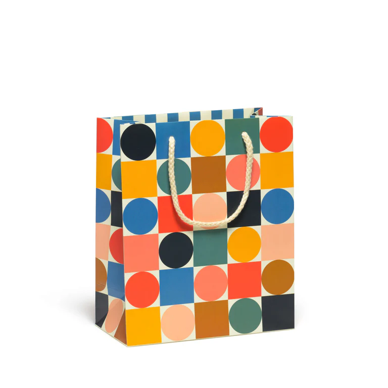 Gift Bag Medium - Circles And Squares