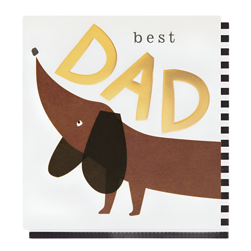 Best Dad Sausage Dog Card