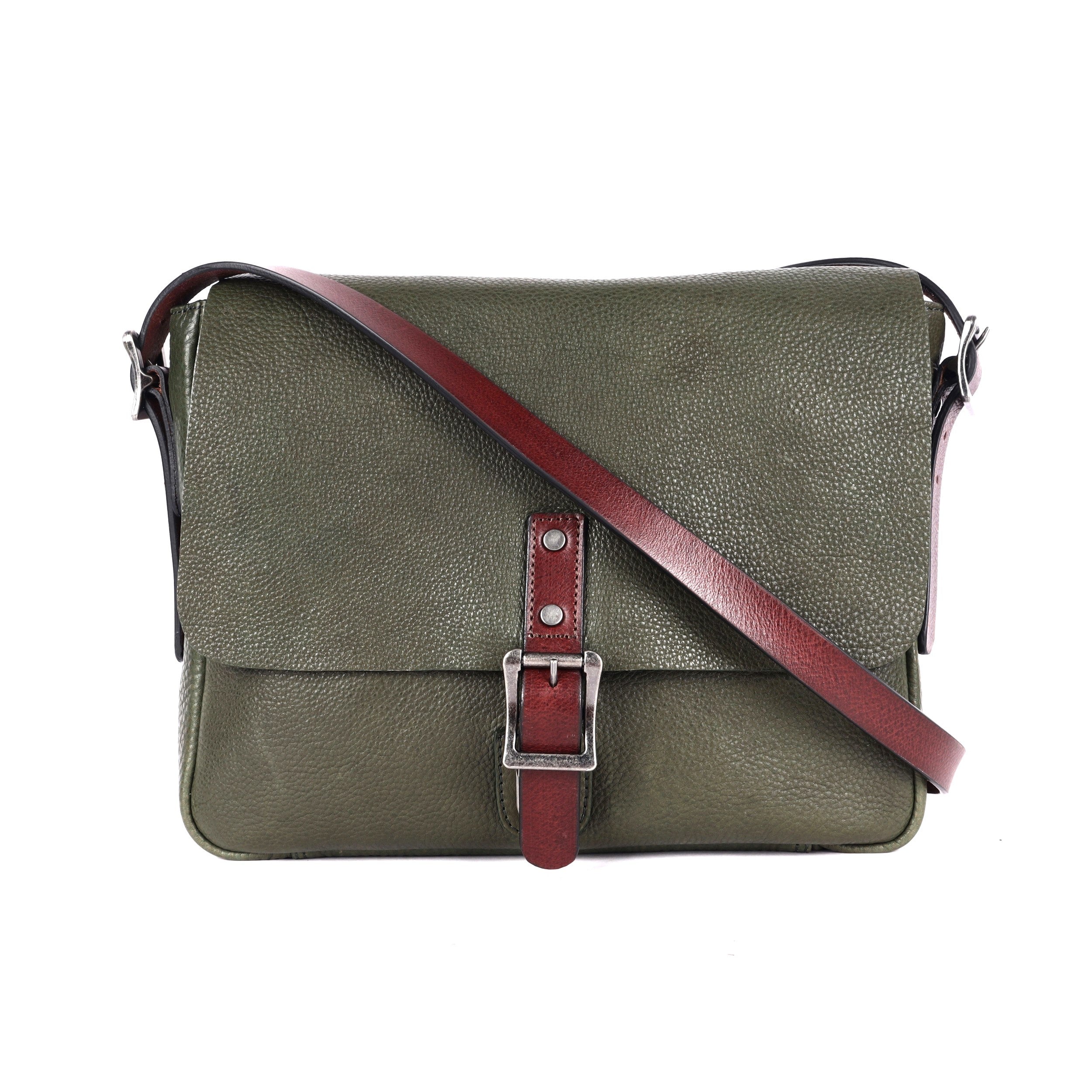 Leather Satchel - Richmond, Green