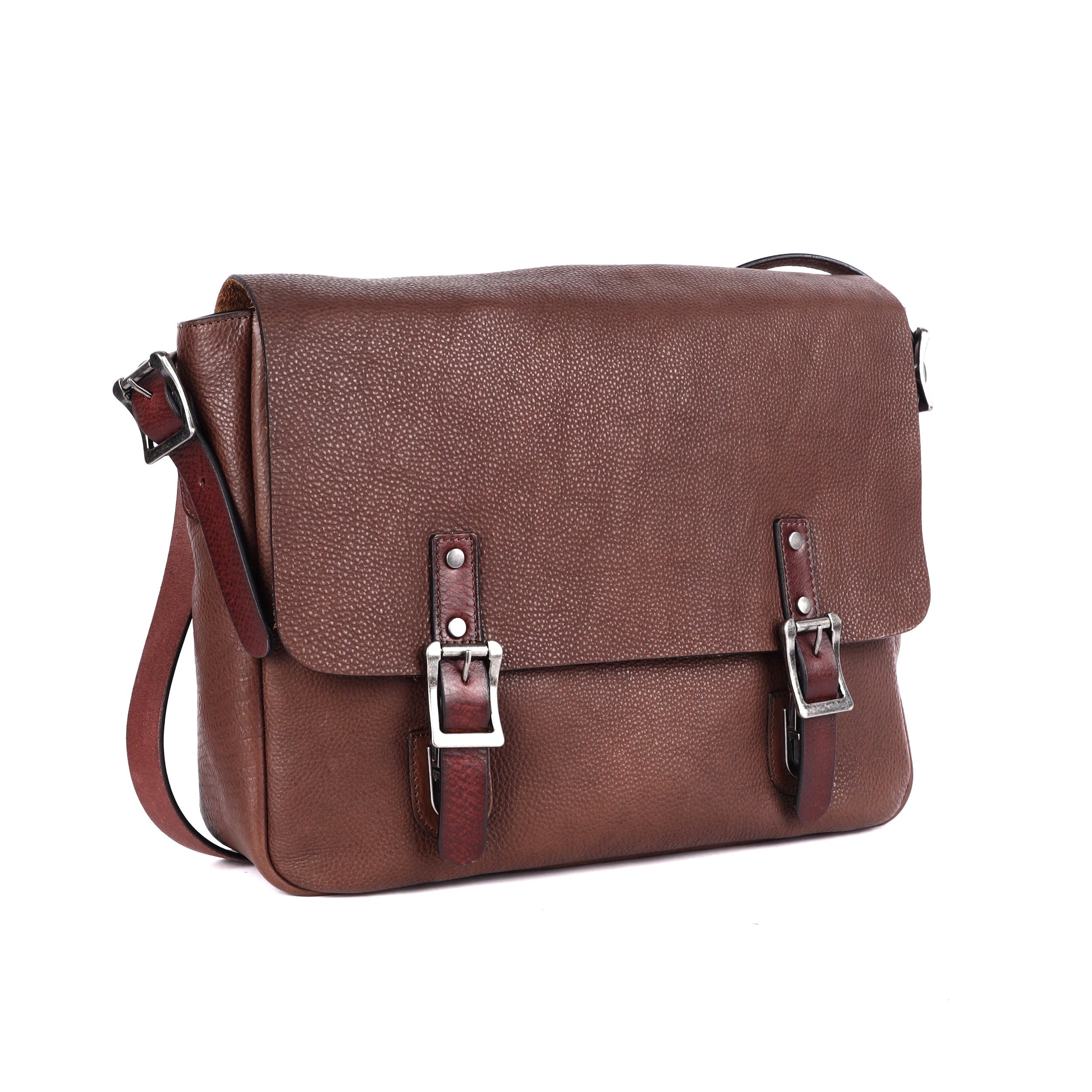 Leather Satchel - Stanley, Brown