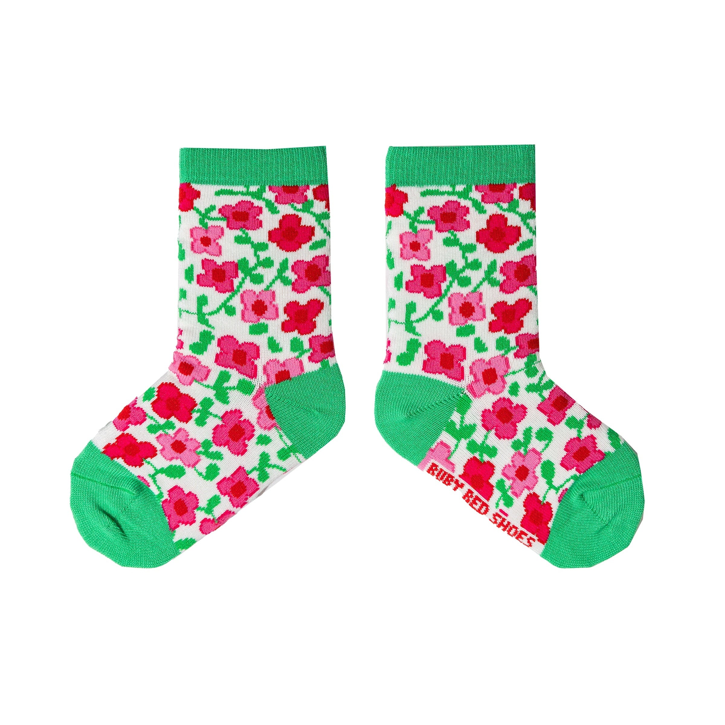Ruby Red Shoes Socks (2-4 Years) - Ruby Loves Flowers
