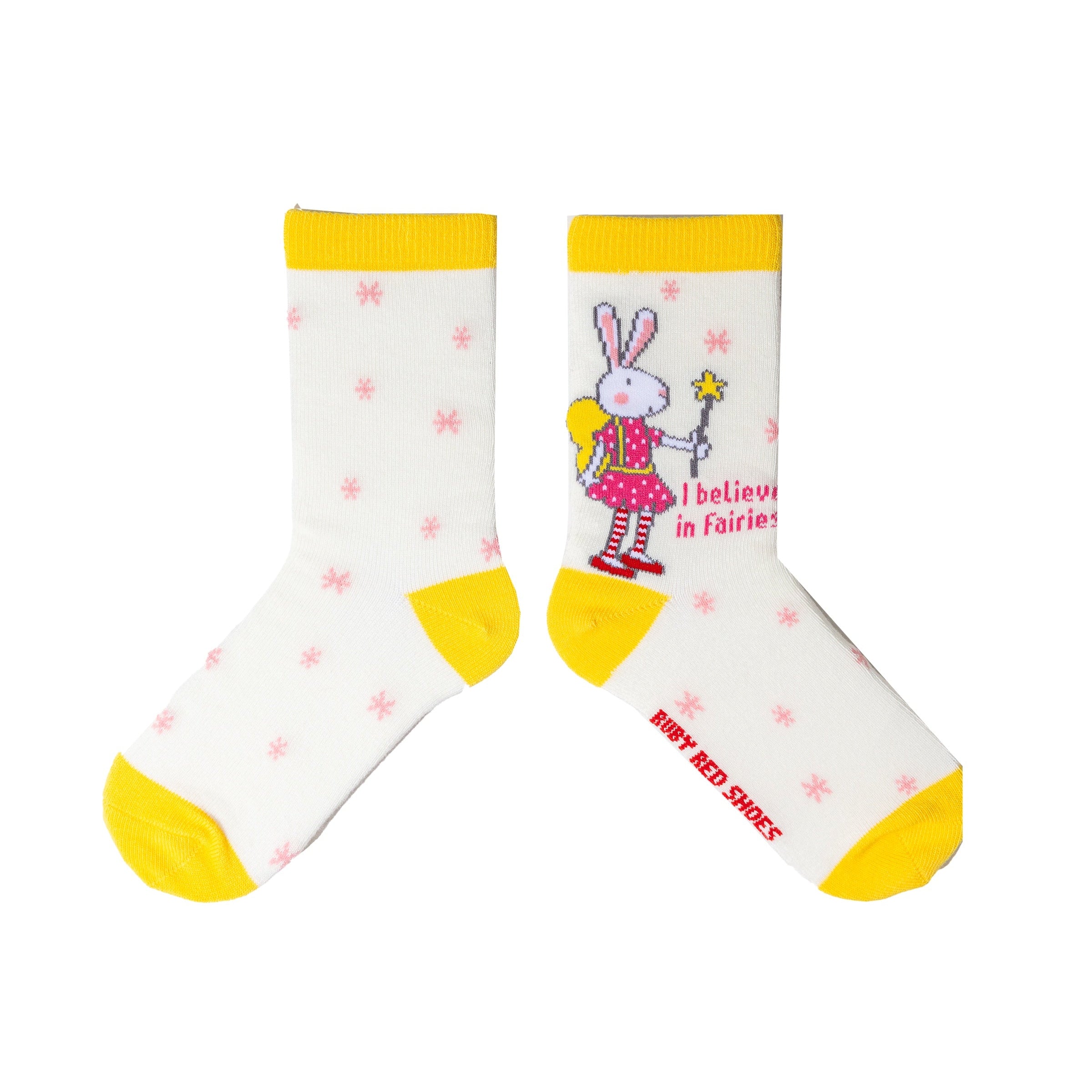 Ruby Red Shoes Socks (4-6 Years) - I Believe In Fairies