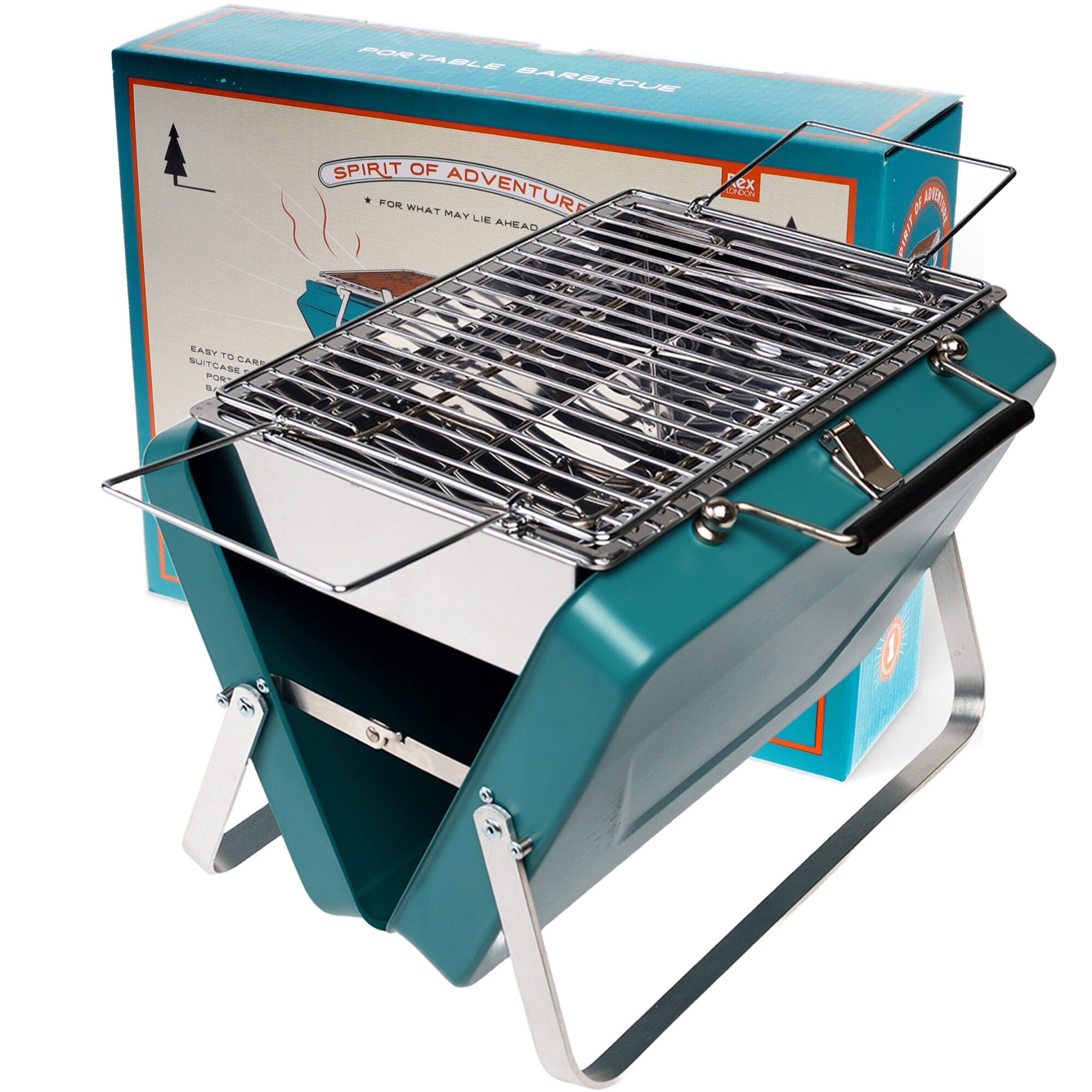 Portable Suitcase BBQ - Teal